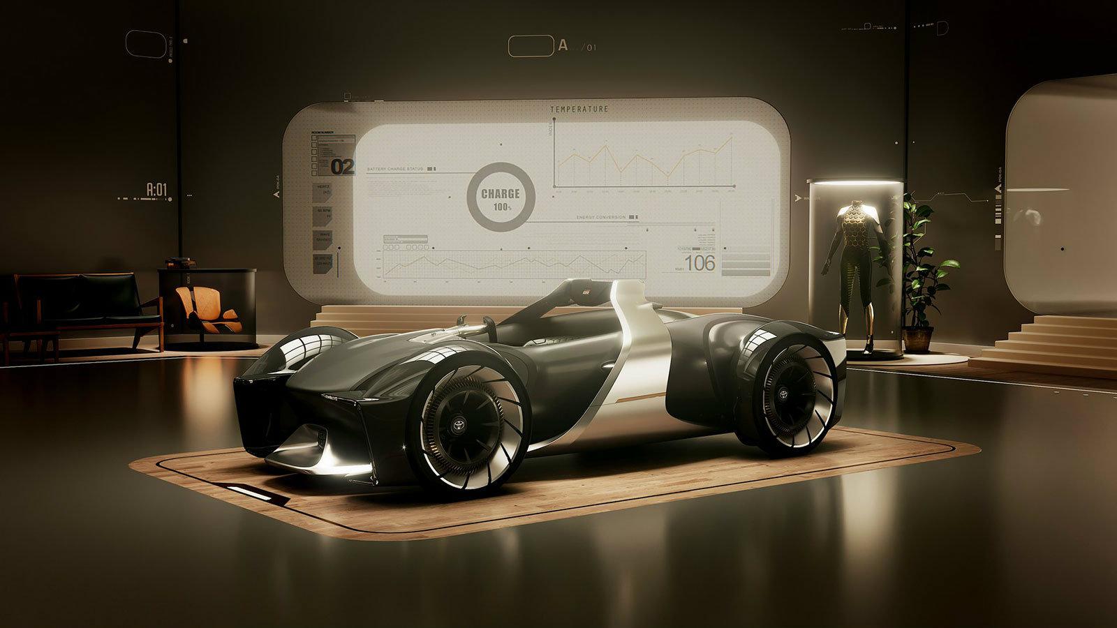 Tο κομψό concept e-Racer σχεδιάστηκε για να δείξει ότι τα μελλοντικά αυτοκίνητα μπορούν ακόμα να είναι διασκεδαστικά ως προς την οδήγησή τους.