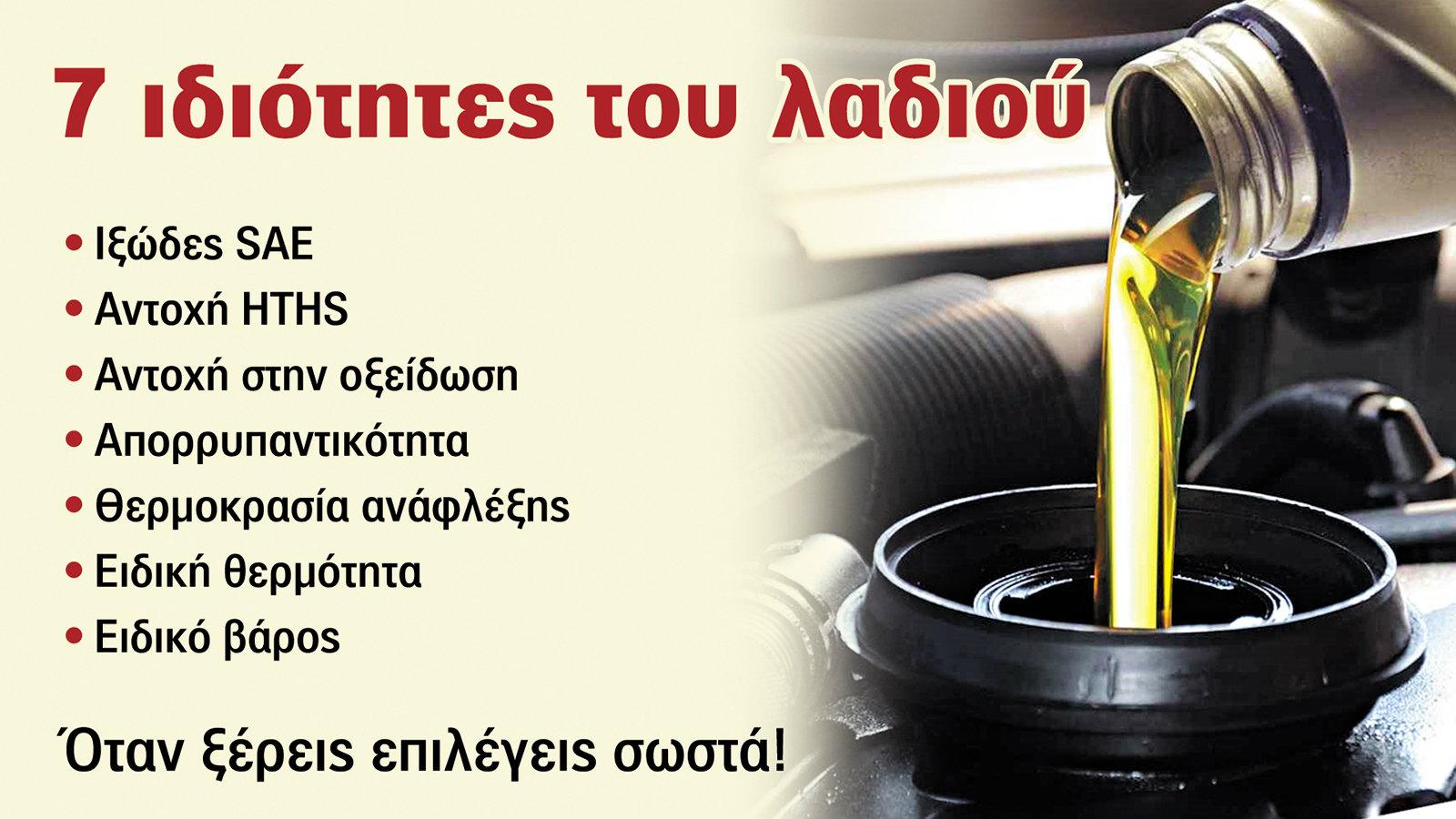 Οι 7 ιδιότητες των λιπαντικών