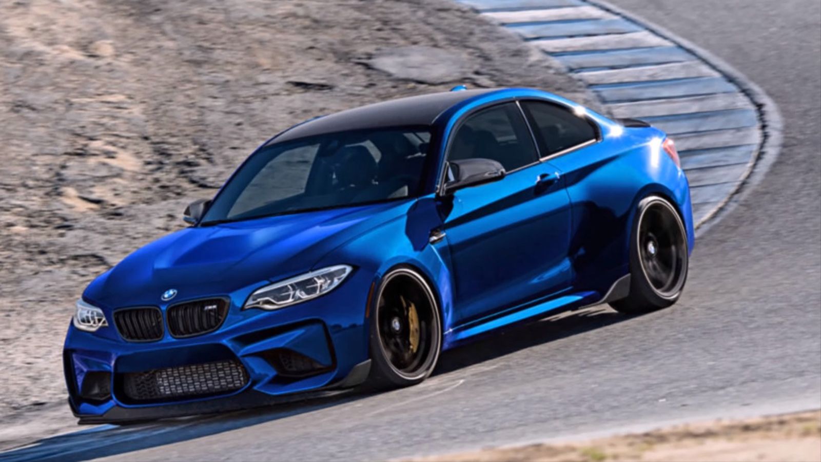 Η ψηφιακά επεξεργασμένη εικόνα βασίζεται σε καμουφλαρισμένο μοντέλο εντός πίστας και μας δίνει μια πολύ καλή γεύση πριν την αποκάλυψη της BMW M2 CS.