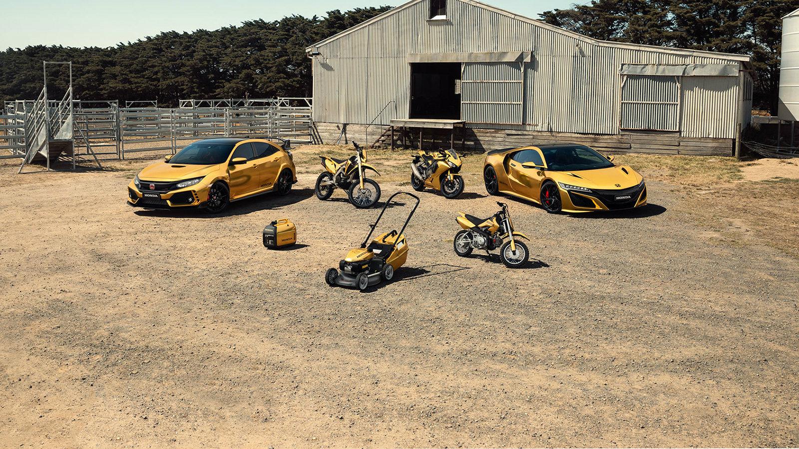 Η Honda συμπληρώνει φέτος 50 χρόνια παρουσίας στην Αυστραλία και πήρε την απόφαση να γιορτάσει το γεγονός κάνοντας… χρυσά ένα NSX αλλά και ένα C