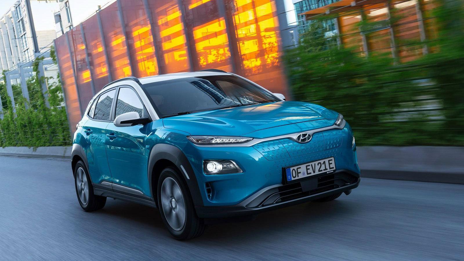 Στην εικόνα βλέπετε το ηλεκτρικό Hyundai Kona.
