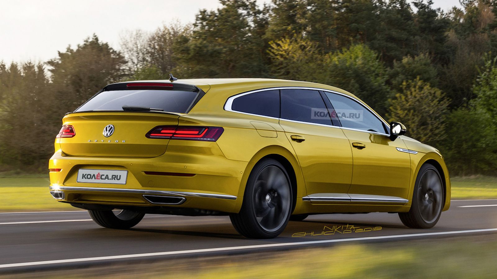 Ψηφιακή πρόταση για το πως θα μοιάζει το Arteon Shooting Brake.