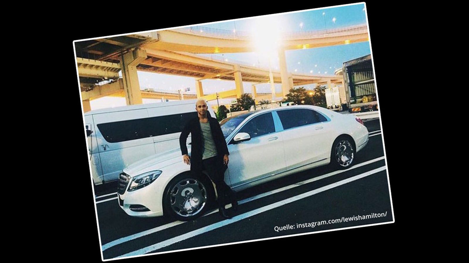 O Ηamilton με την Maybach S600.