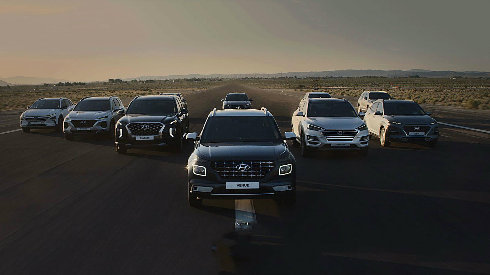 Τα SUV της Hyundai που προσφέρονται στην Αμερικανική αγορά.