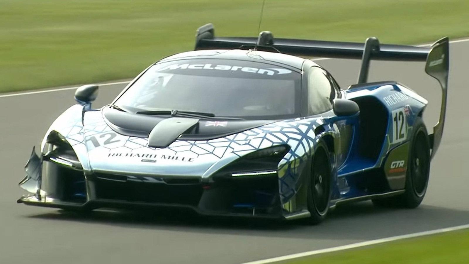 Η πιστάδικη έκδοση της McLaren Senna, η GTR, έκανε την πρώτη της δημόσια εμφάνιση στο στη 77η συνάντηση των μελών του Goodwood.