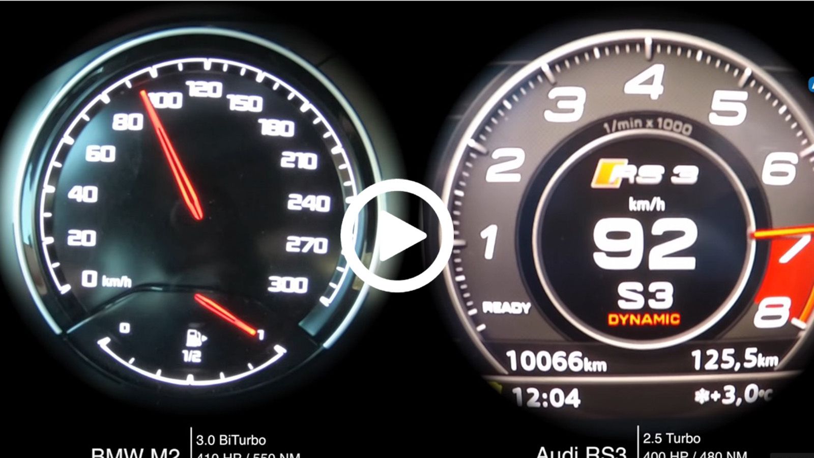 RS3 vs BMW M2