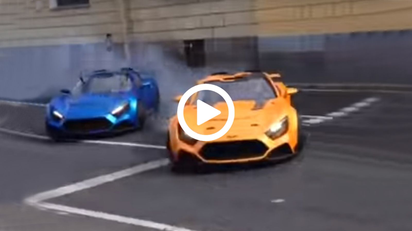 Twin-drift στην πόλη με... Zenvo