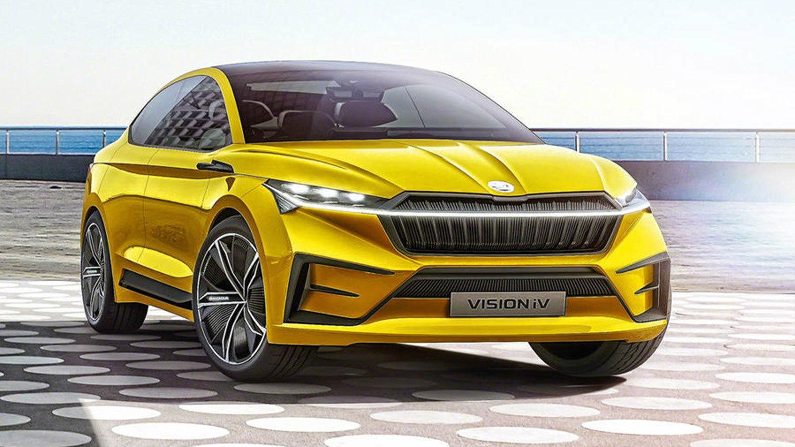 Τα επερχόμενα αμιγώς ηλεκτρικά μοντέλα της Skoda θα φέρουν στο εμπρόσθιο μέρος μία LED φωτιζόμενη λεπτή λωρίδα.