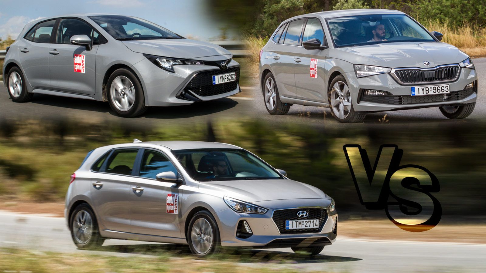 Hyundai i30 Vs Skoda Scala Vs Toyota Corolla