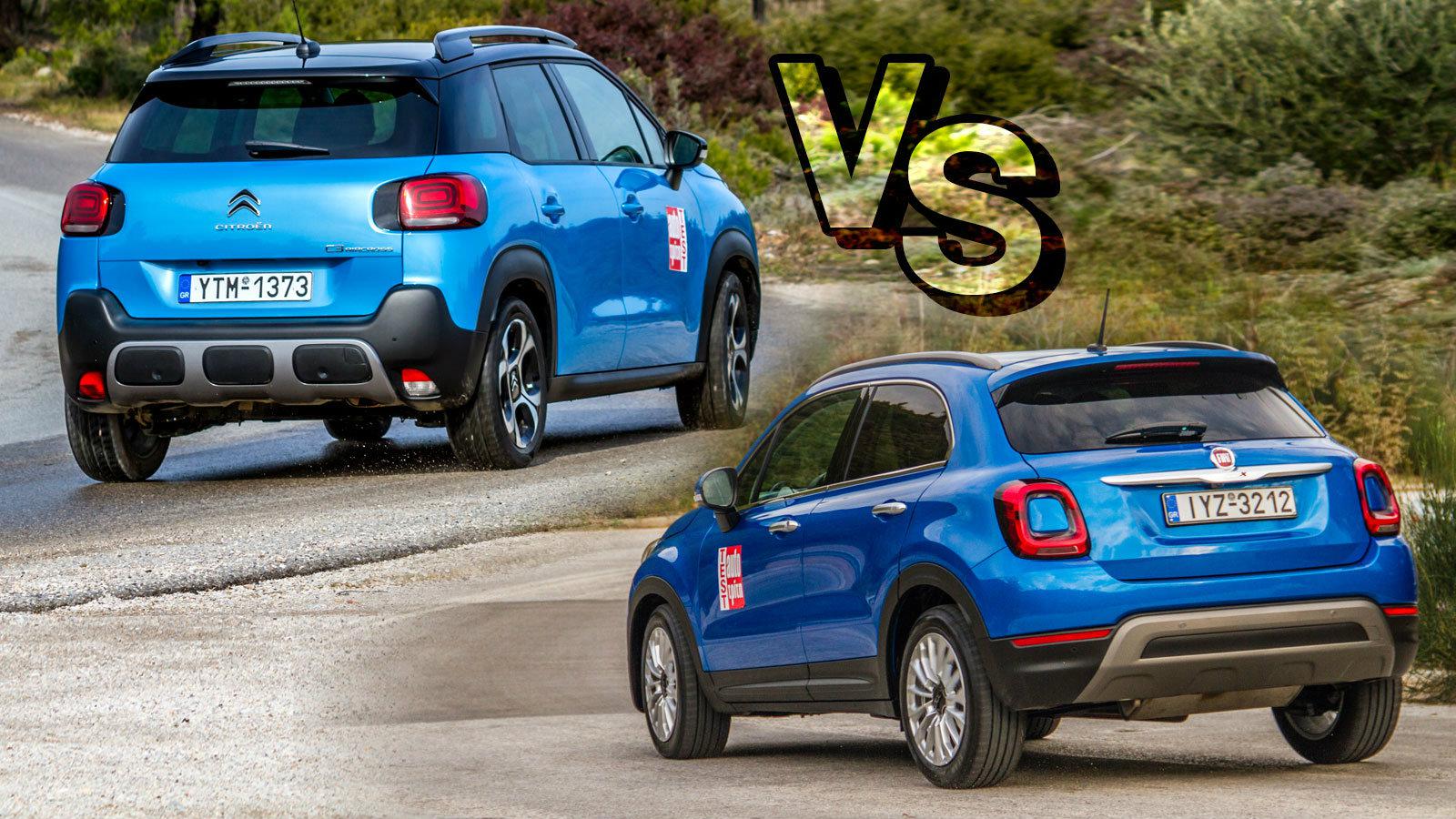 Citroen C3 Aircross Vs Fiat 500X 