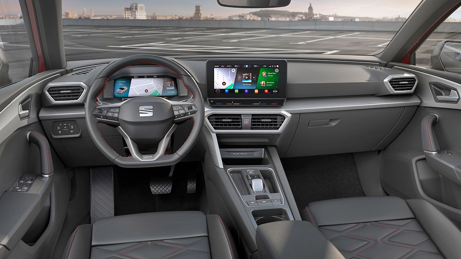 Το νέο SEAT Leon είναι το πιο πρώτο πλήρως συνδεδεμένο μοντέλο της ισπανικής φίρμας. Αναγνωρίζει φωνητικές εντολές, συνδέεται στο διαδίκτυο για νέες ε