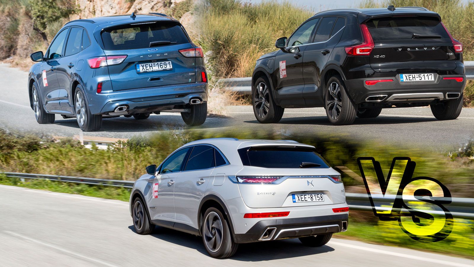 Ποιο Plug-in οικογενειακό SUV; DS 7 Crossback Vs Ford Kuga Vs Volvo XC40