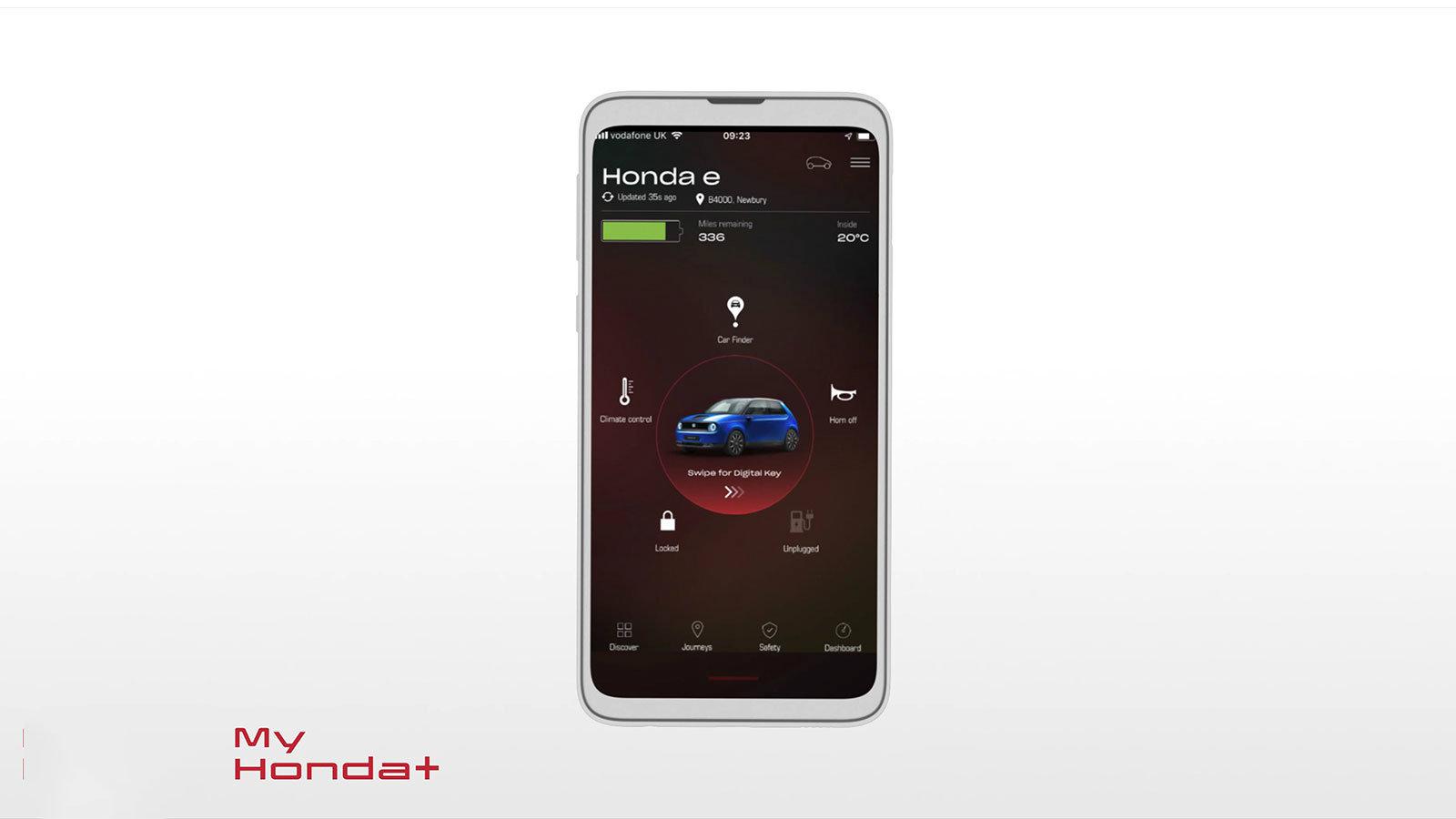 To My Honda + μέσω του smartphone προσφέρει τη δυνατότητα στους ιδιοκτήτες να παραμείνουν συνδεδεμένοι με το αυτοκίνητο τους εξ αποστάσεως.