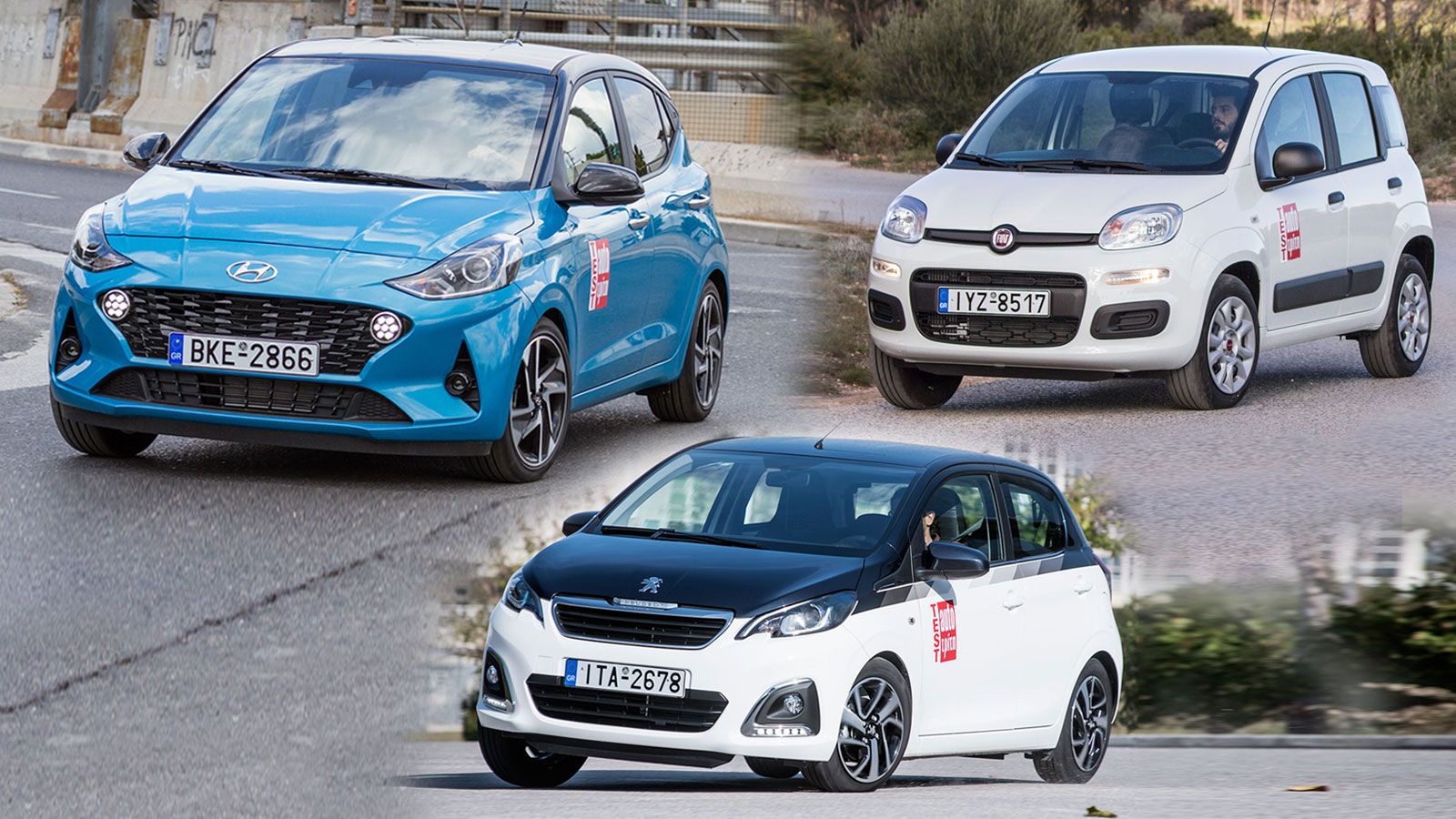 To νέο Hyundai i10 απέναντι στα Fiat Panda & Peugeot 108
