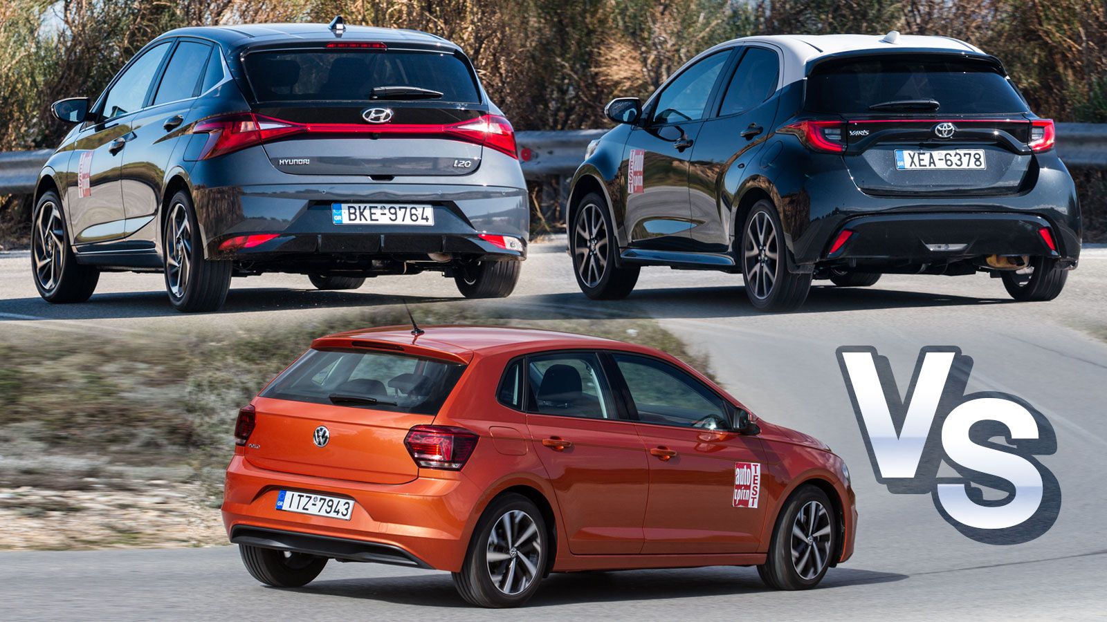 Hyundai i20 Vs Toyota Yaris Vs Volkswagen Polo