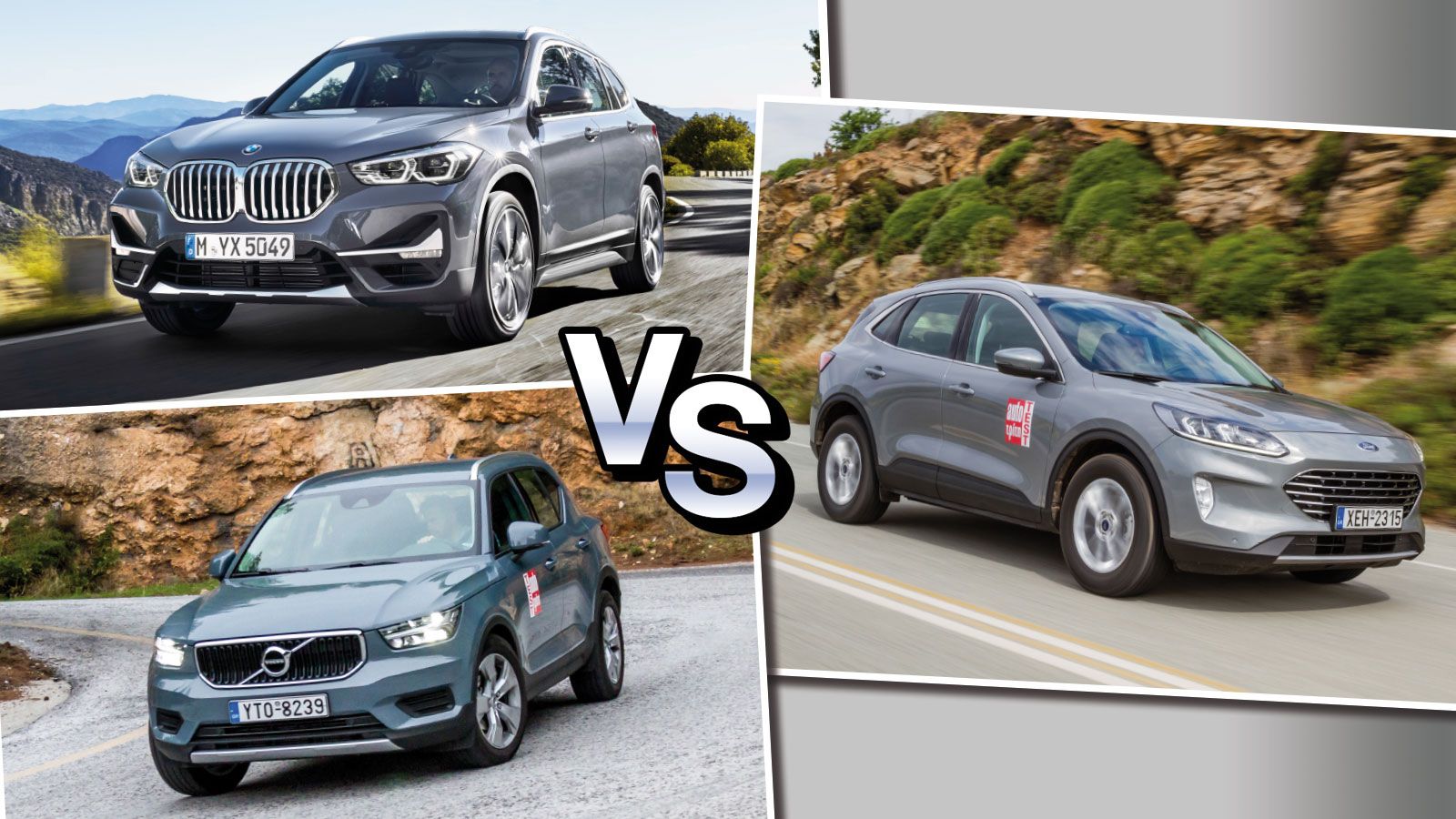 BMW X1 Vs Ford Kuga Vs Volvo XC40