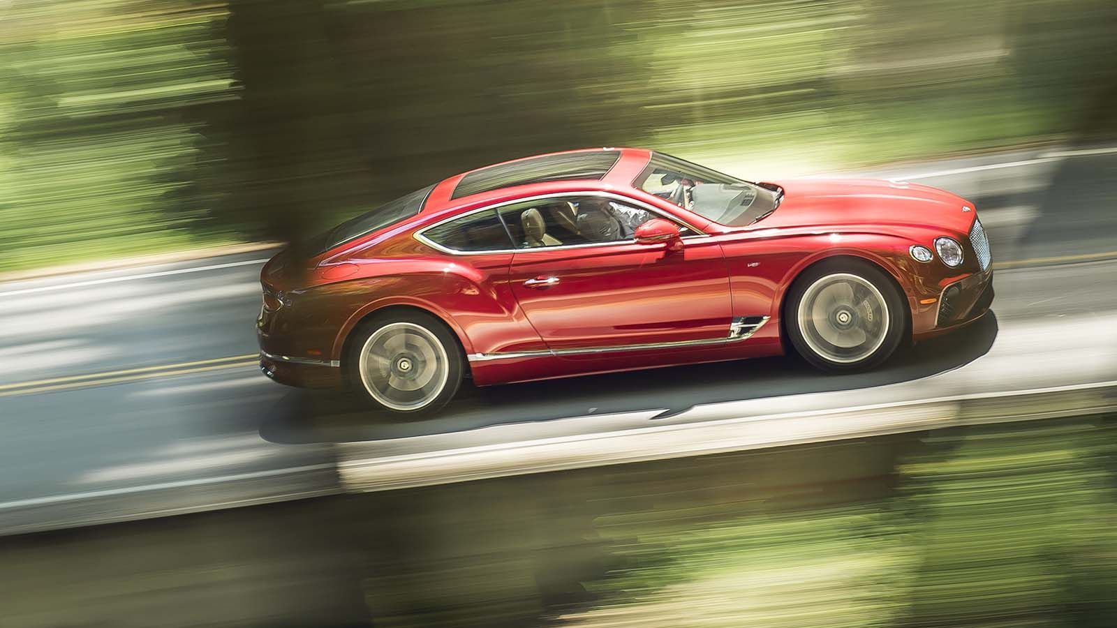 H πανοραμική οροφή στην Continental GT.