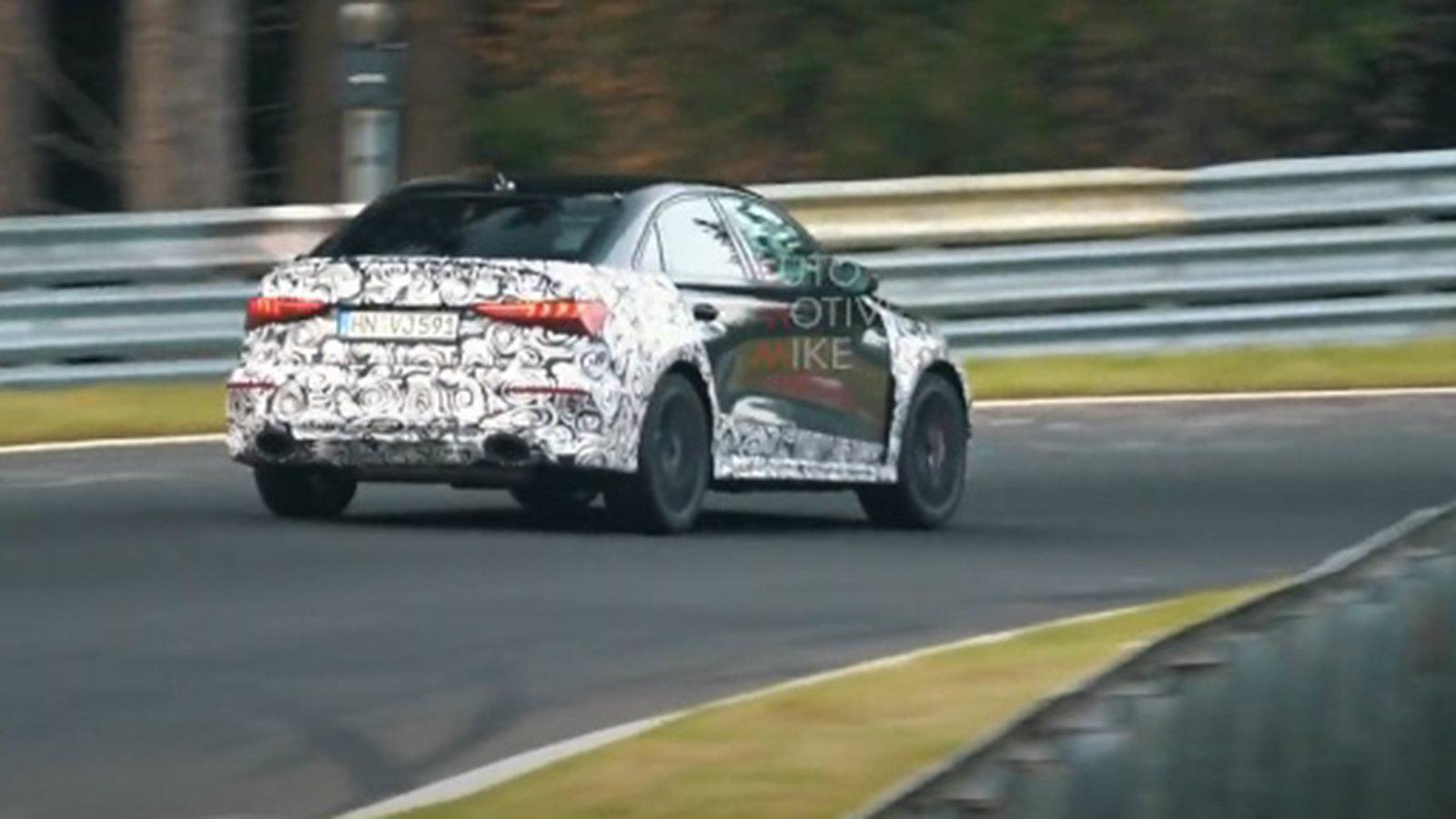 Στο Ring δοκιμάζεται το Audi RS3 σεντάν (+vid)