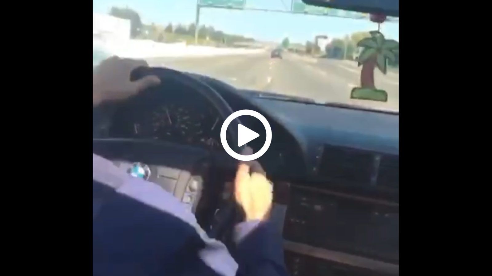 Drift στην εθνική με BMW και... αγκαλιά με τα δέντρα