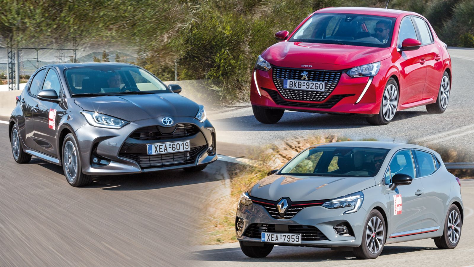 Peugeot 208 diesel Vs Renault Clio LPG Vs Toyota Yaris Hybrid
