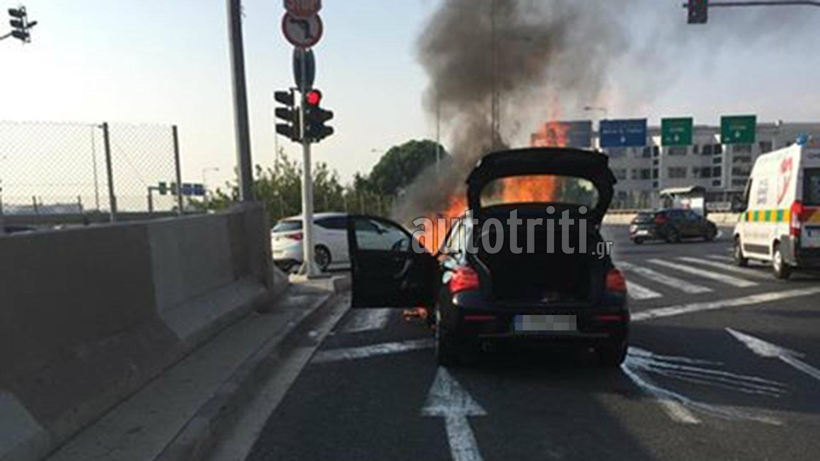 Κι άλλο κρούσμα φωτιάς σε BMW στην Ελλάδα (+video)