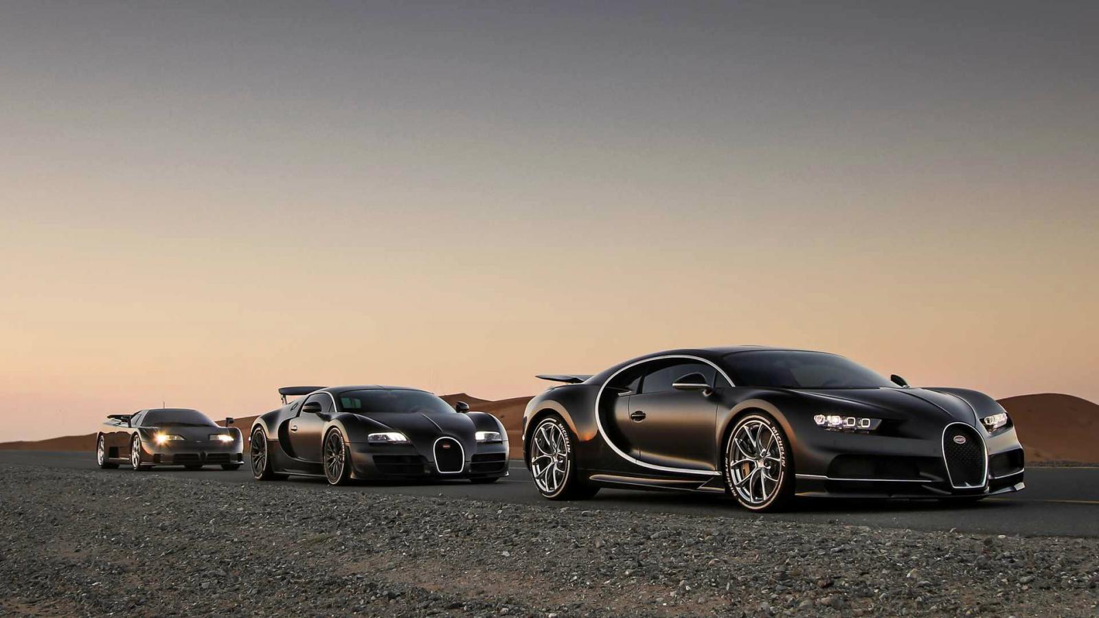 Μαζί στο Ντουμπάι η «Αγία Τριάδα» της Bugatti