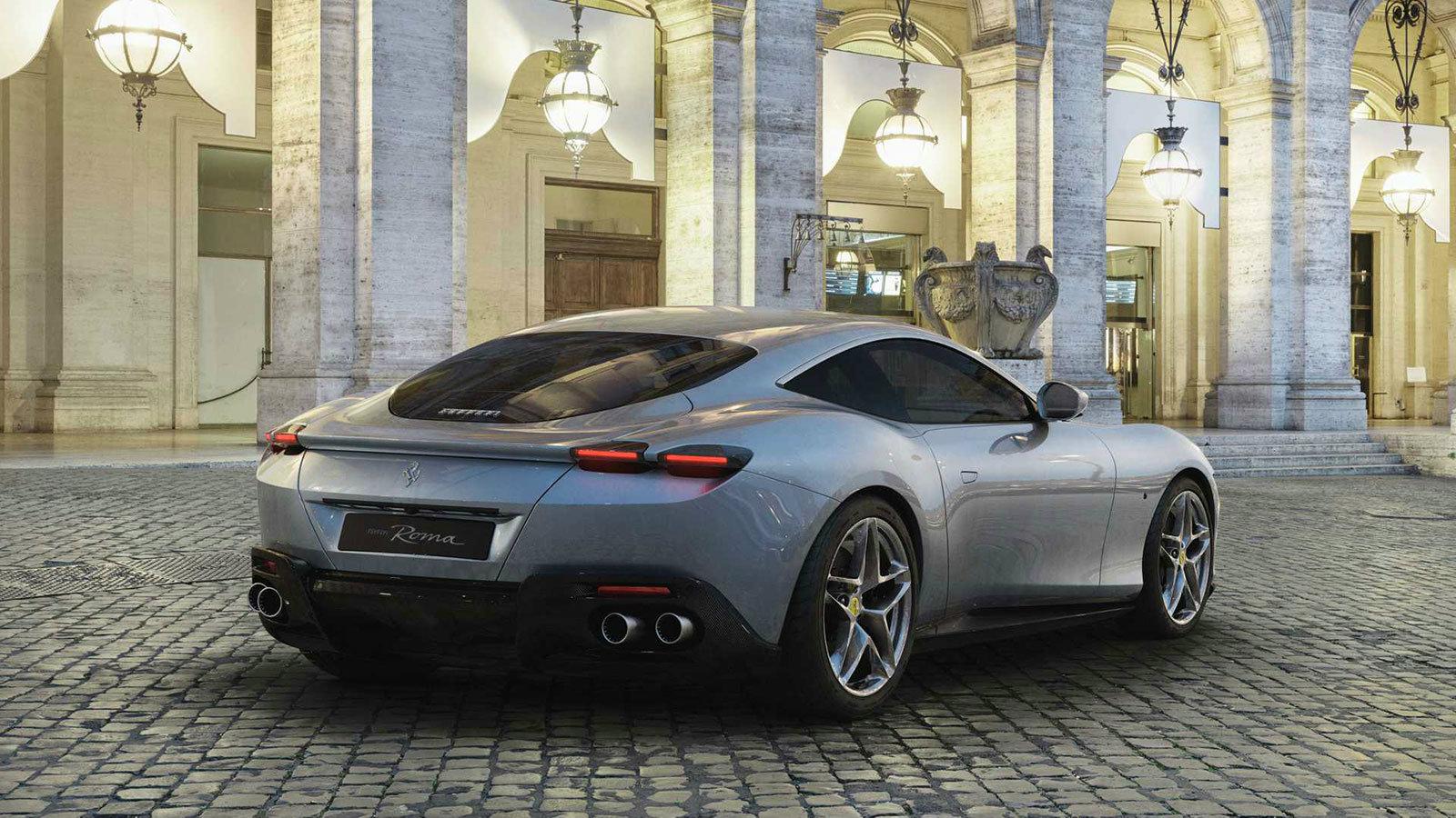 Στην εικόνα βλέπετε τη Ferrari Roma.