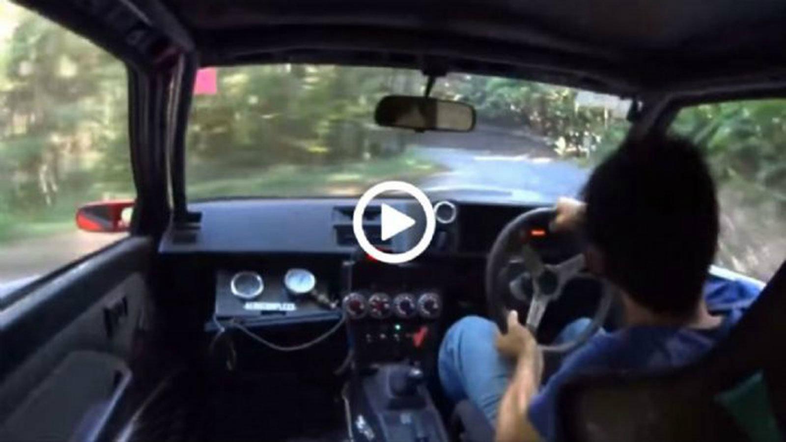 Τρελός χεράς «χορεύει» με Τοyota AE86