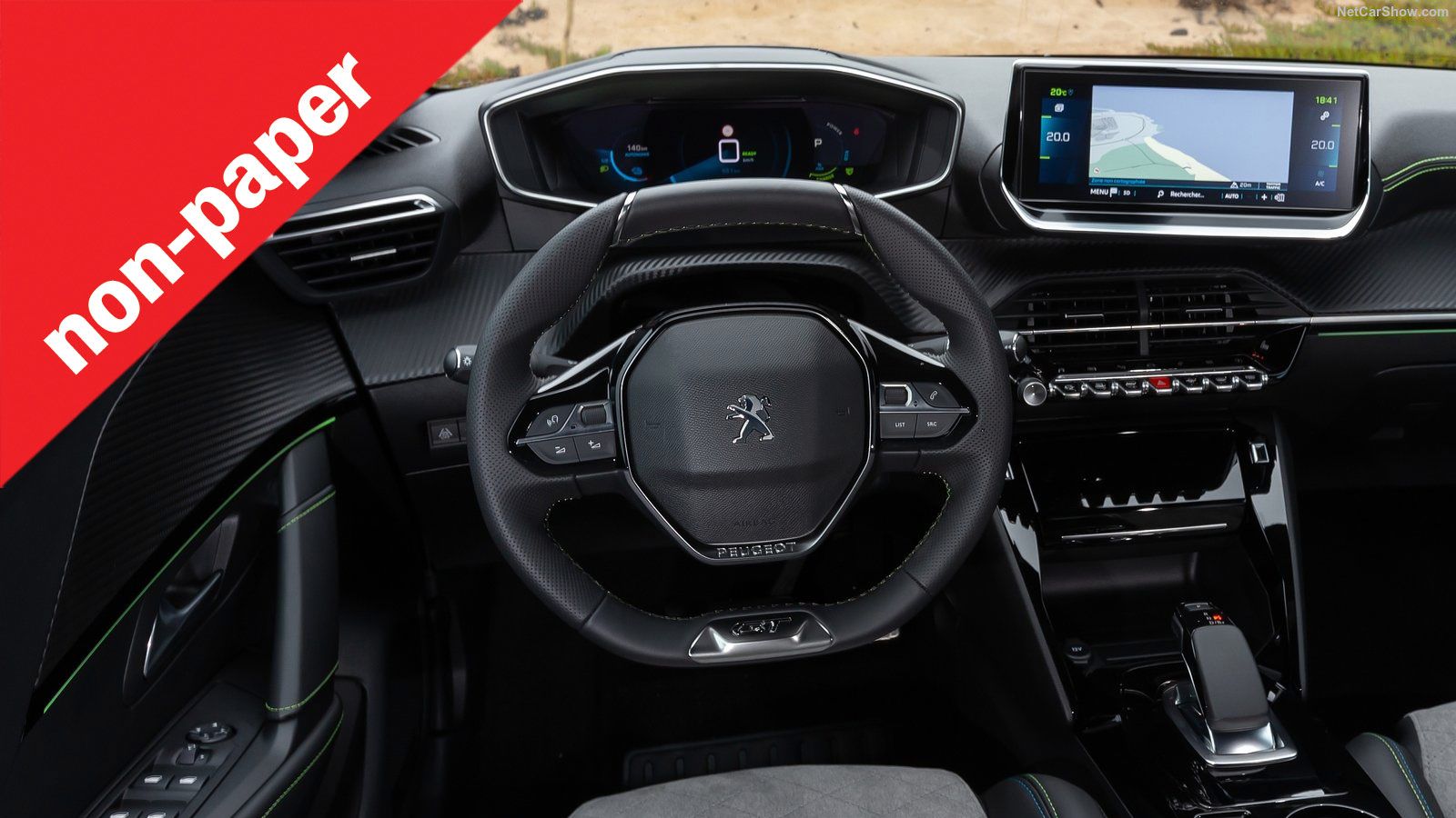 Αυτή την εικόνα αντικρίζει ο οδηγός ενός νέου μοντέλου της Peugeot. Σας αρέσει ή προτιμάτε την πατροπαράδοτη λύση του πίνακα οργάνων πίσω και μέσα από