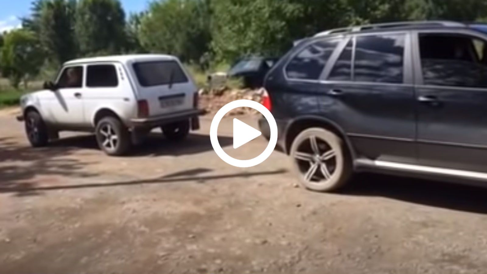 Μπρα-ντε-φερ Lada Niva με BMW X5