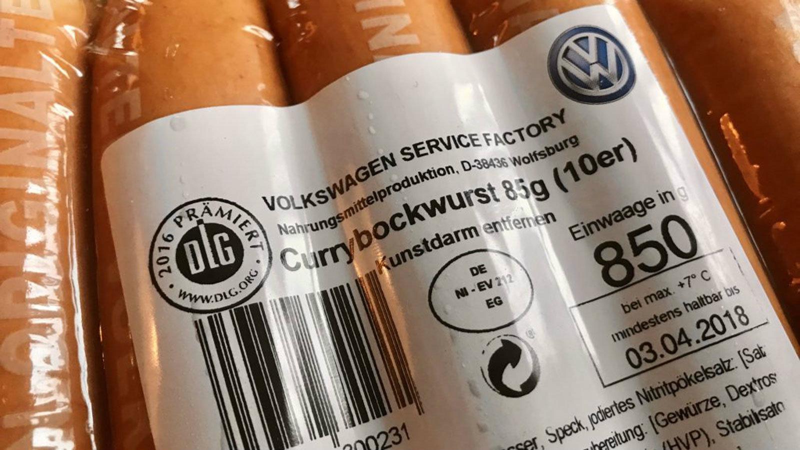 Από τη δεκαετία του 1970, η Volkswagen παρήγαγε λουκάνικα Currywurst στο εργοστάσιό της στο Wolfsburg. 