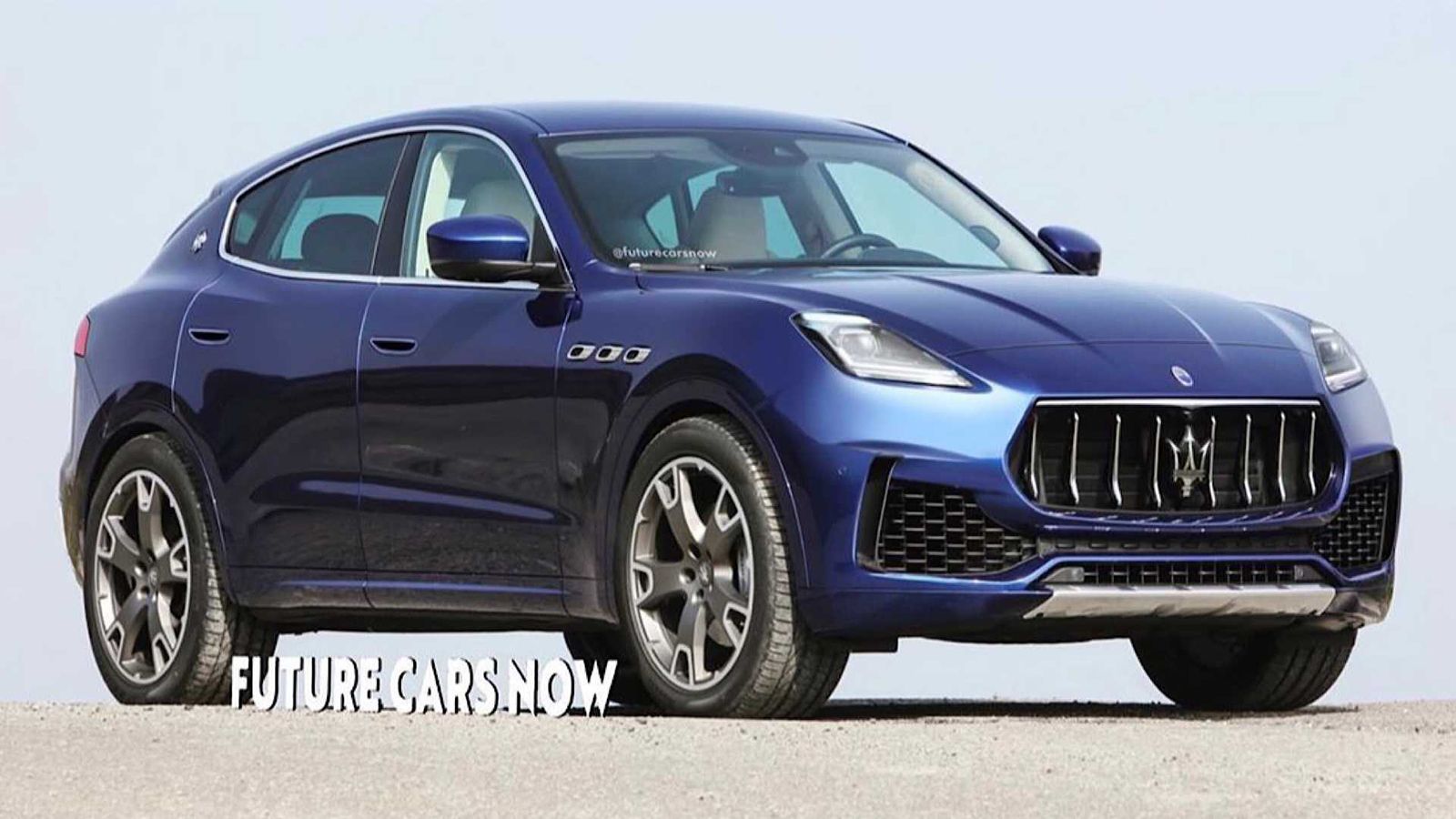 To ψηφιακό σχέδιο για τη νέα Maserati Grecale.