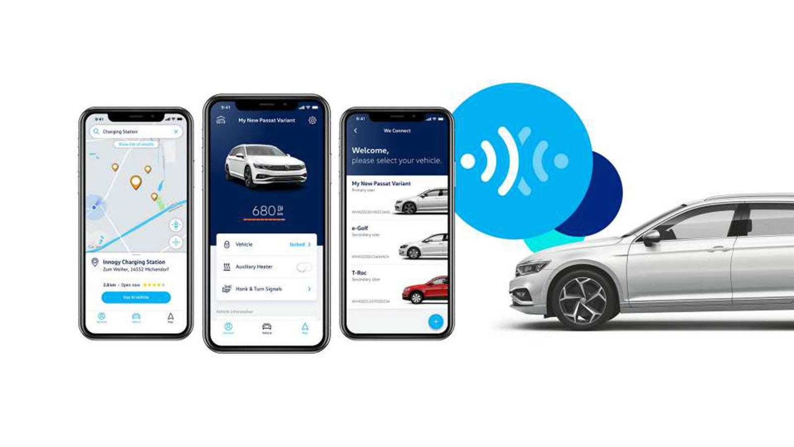 Η έξυπνη εφαρμογή VW Connect App ενημερώνει για την κατάσταση του οχήματος, όσο μακριά και αν βρίσκεται από τον ιδιοκτήτη, ενώ παρέχει διαρκώς πληροφο