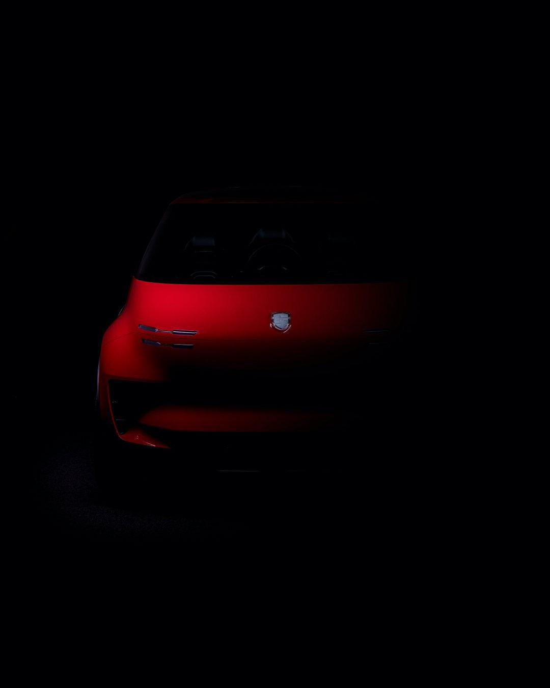 Η αυθεντική teaser εικόνα της Porsche.