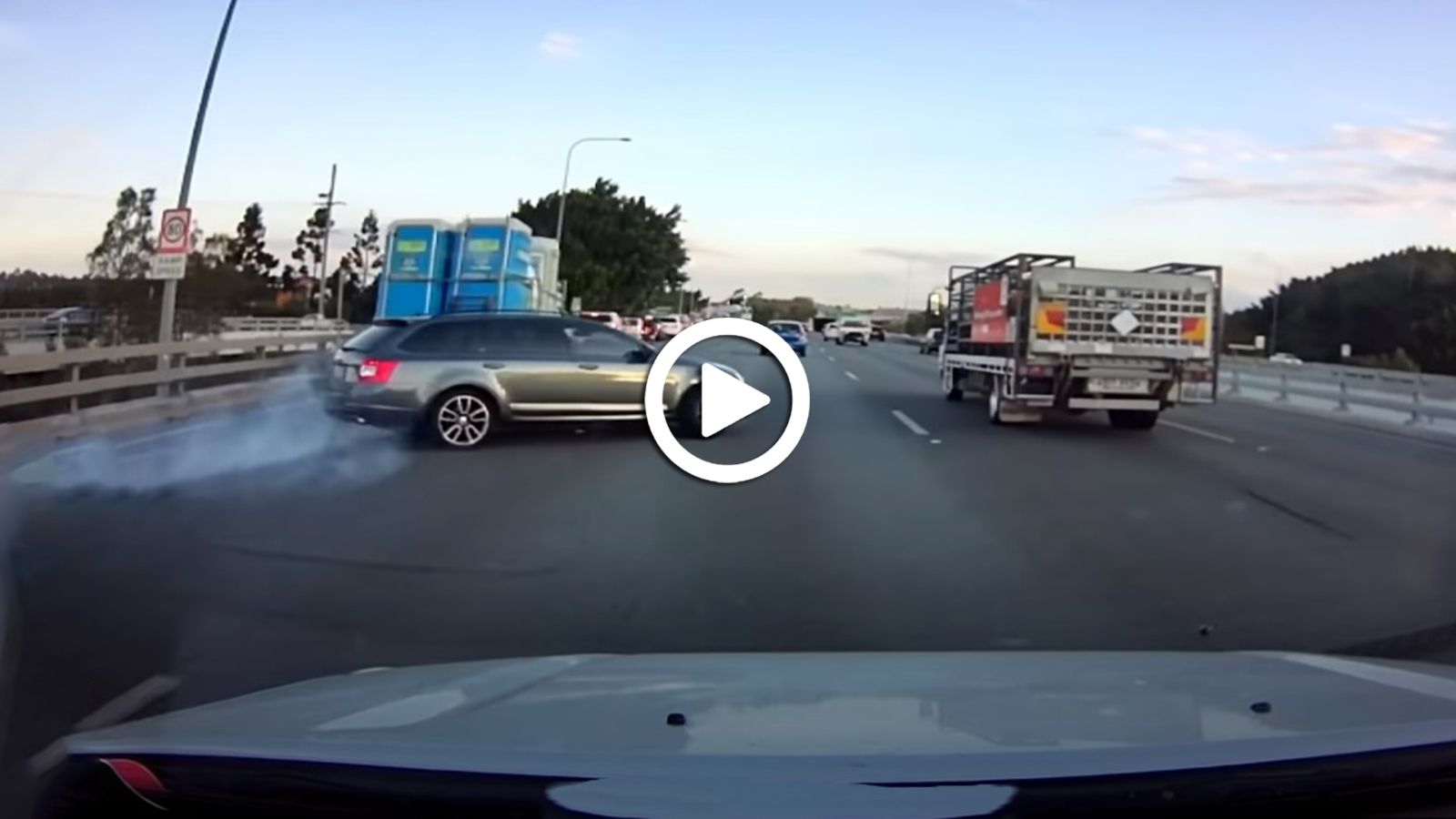 Video: Τετραπλή καραμπόλα στην εθνική!