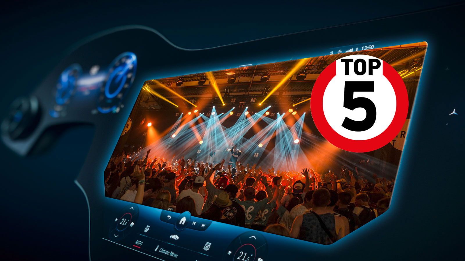 Top5: Μοντέλα με τεράστιες οθόνες infotainment