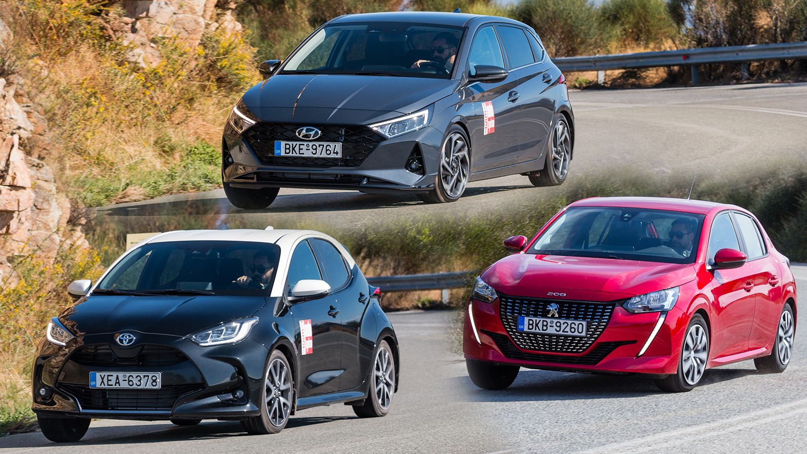 Hyundai i20 Vs Peugeot 208 Vs Toyota Yaris