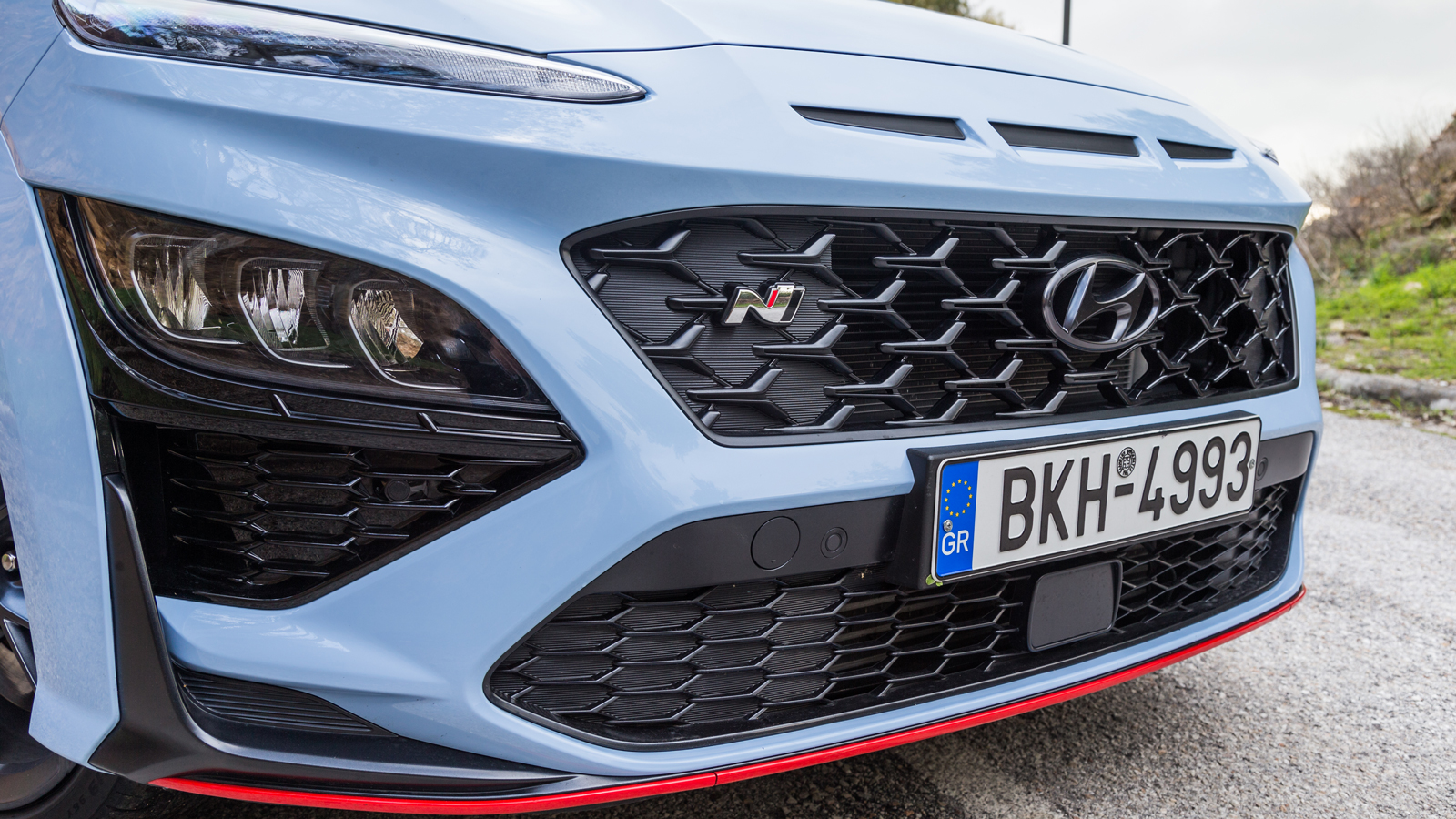 Eίναι «καυτό» και το δείχνει: Η σχεδίαση του Hyundai Kona N διαθέτει χαρακτηριστικές λεπτομέρειες. 