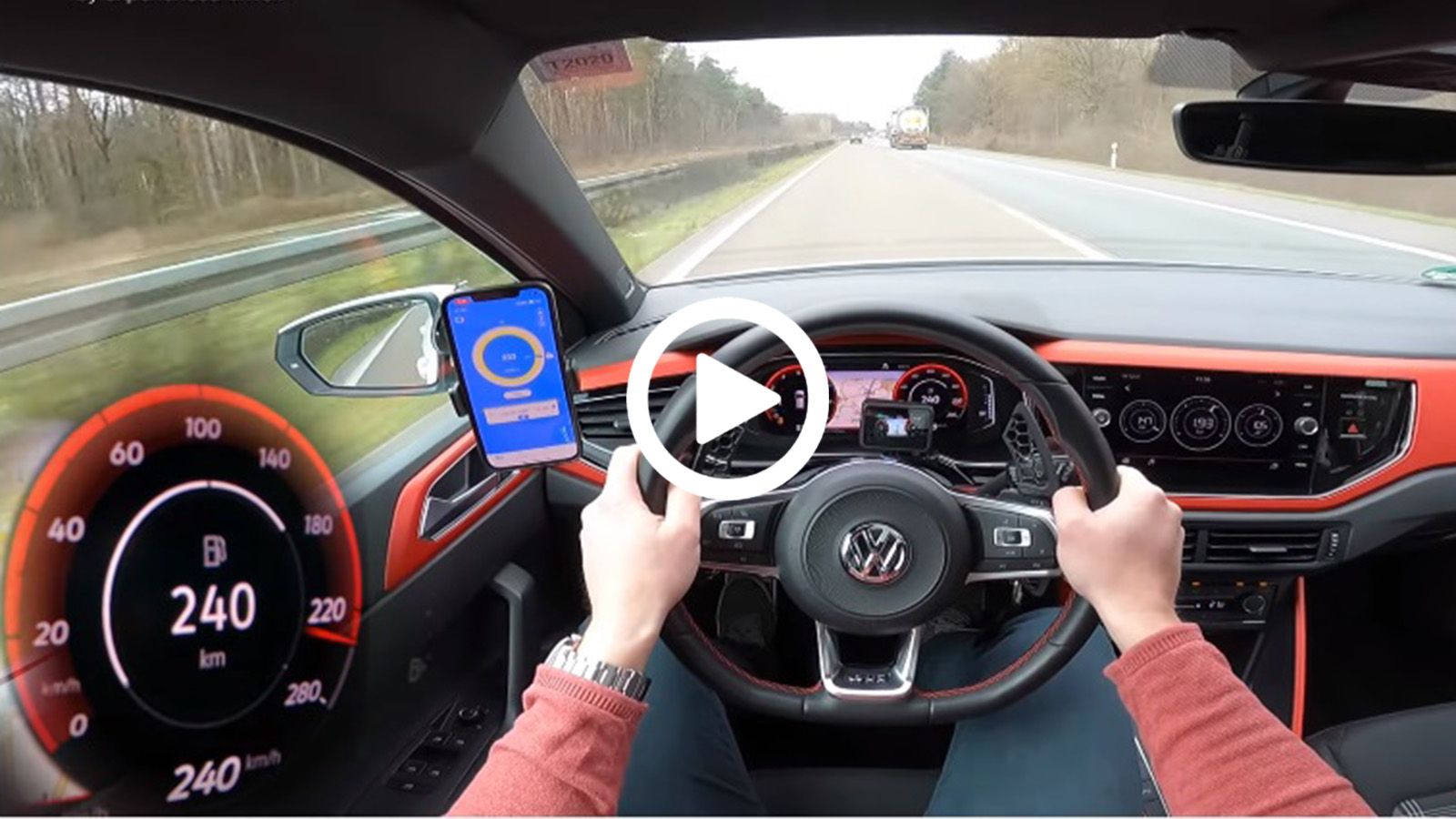Mε 240χλμ./ώρα μέσα σε Polo GTI στην Autobahn