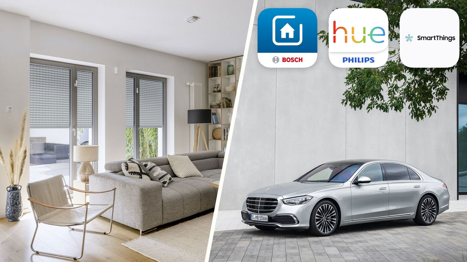 Με την λειτουργία MBUX Smart Home ένα σύνολο από αισθητήρες και σένσορες επικοινωνούν με το MBUX και δίνουν την δυνατότητα ρύθμισης της θερμοκρασίας κ