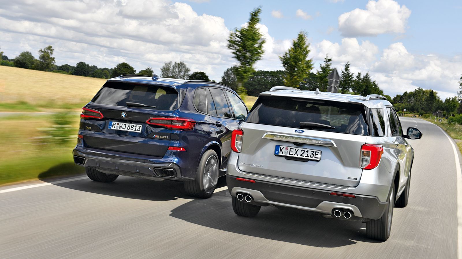 Μάχη 1.000 ίππων: BMW X5 M50i Vs Ford Explorer PHEV