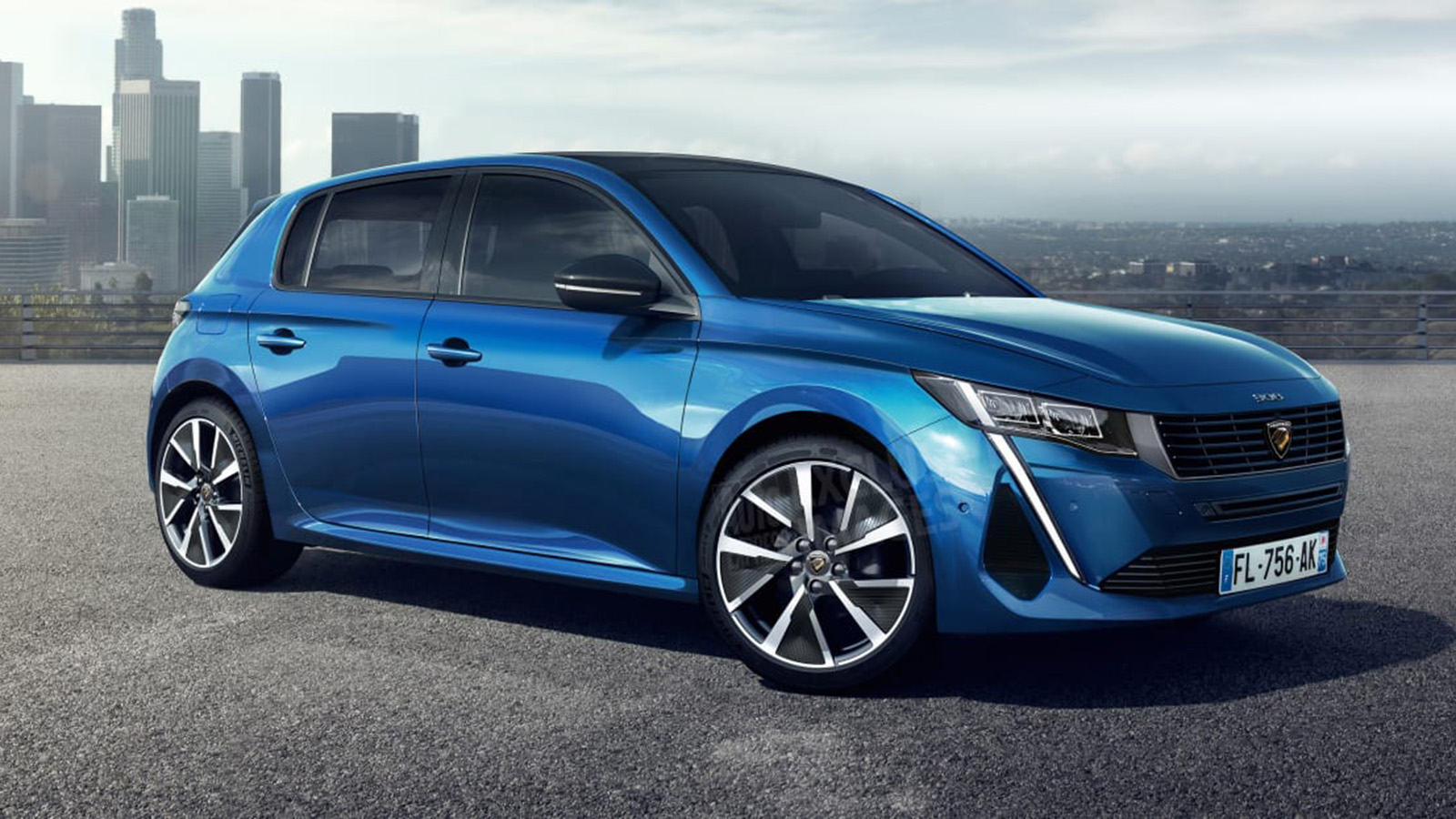 Ψηφιακά σχέδια για το νέο Peugeot 308 που δημοσιεύτηκαν στo Αutoexpress.