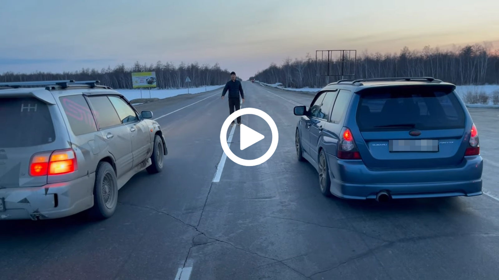 Video: «Αρρωστοι» με Subaru Forester τα στήνουν στην ευθεία