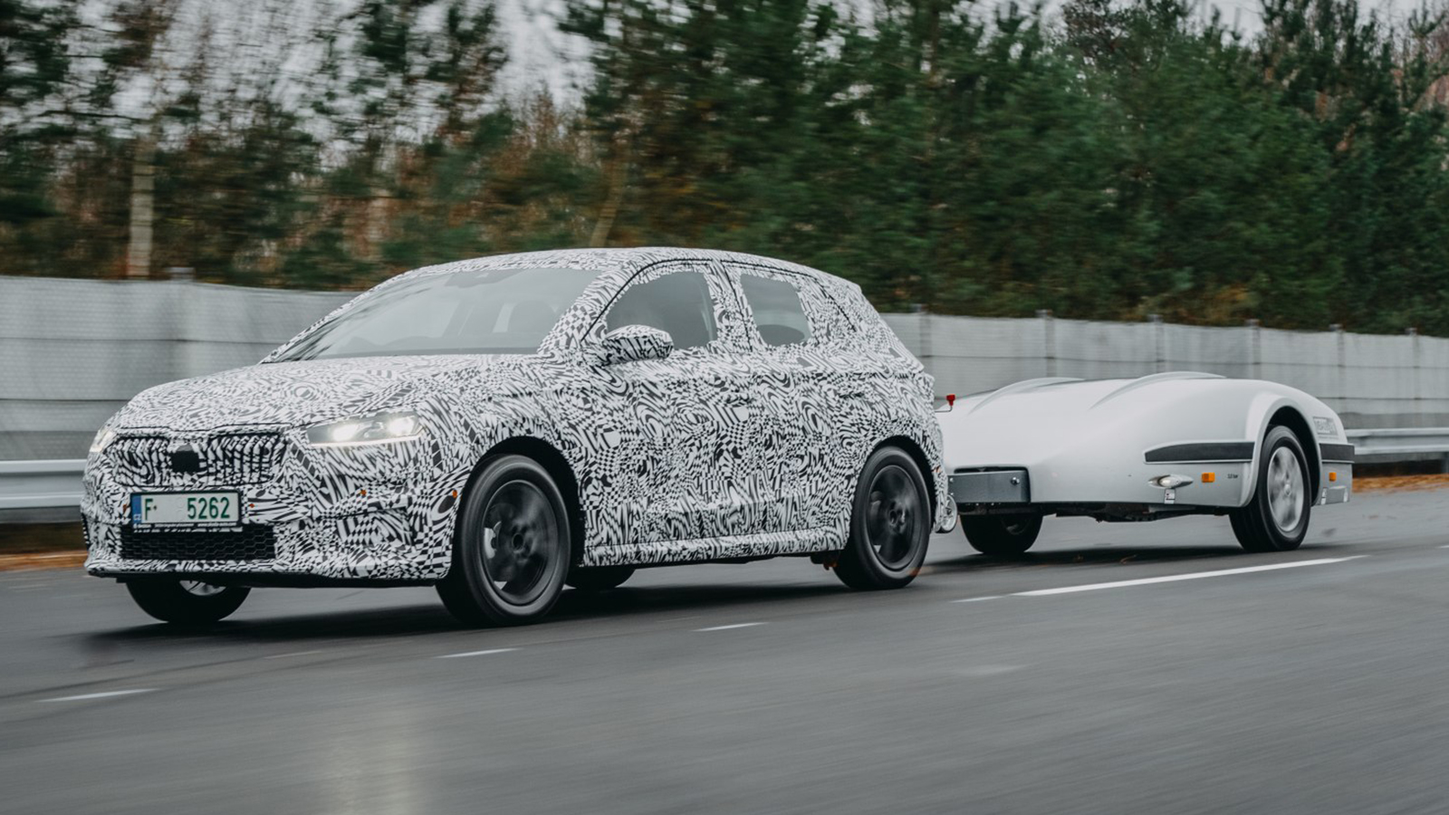 H νέα Skoda Fabia εν μέσω δοκιμών.