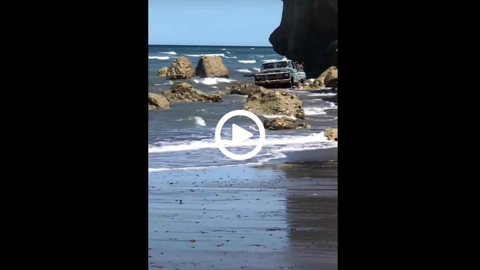 Pick-Up «θαλασσόλυκος» βγαίνει από ωκεανό!