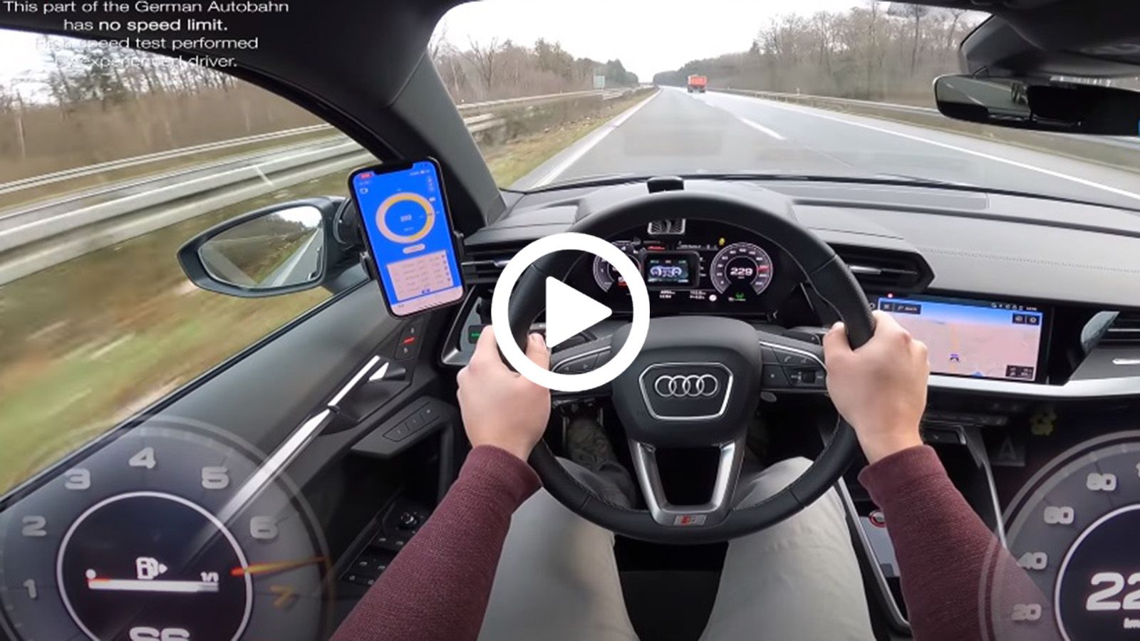 Στα 268χλμ./ώρα με το νέο Audi S3 Sportback