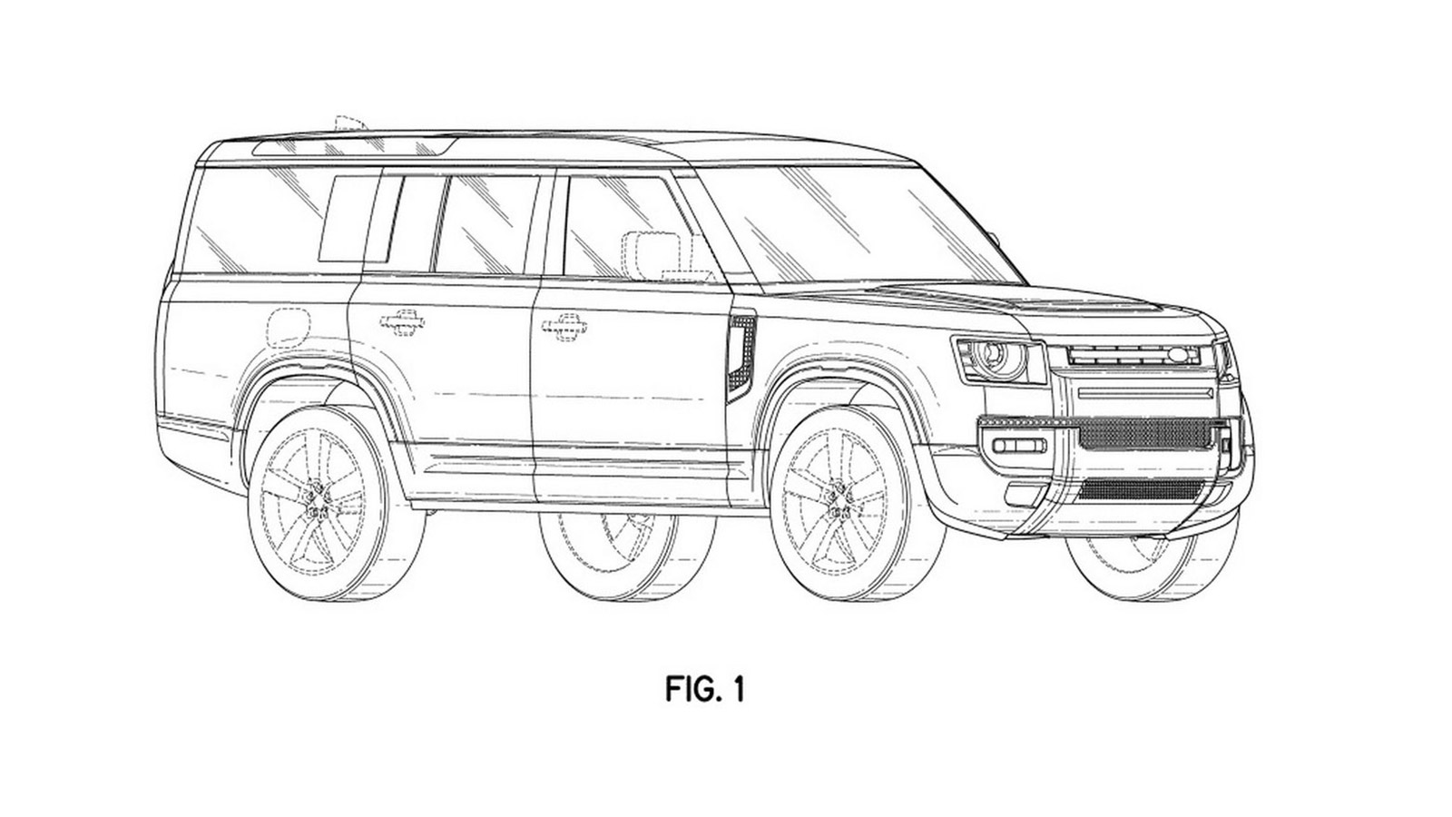 Σκίτσα αποκαλύπτουν το Land Rover Defender 130