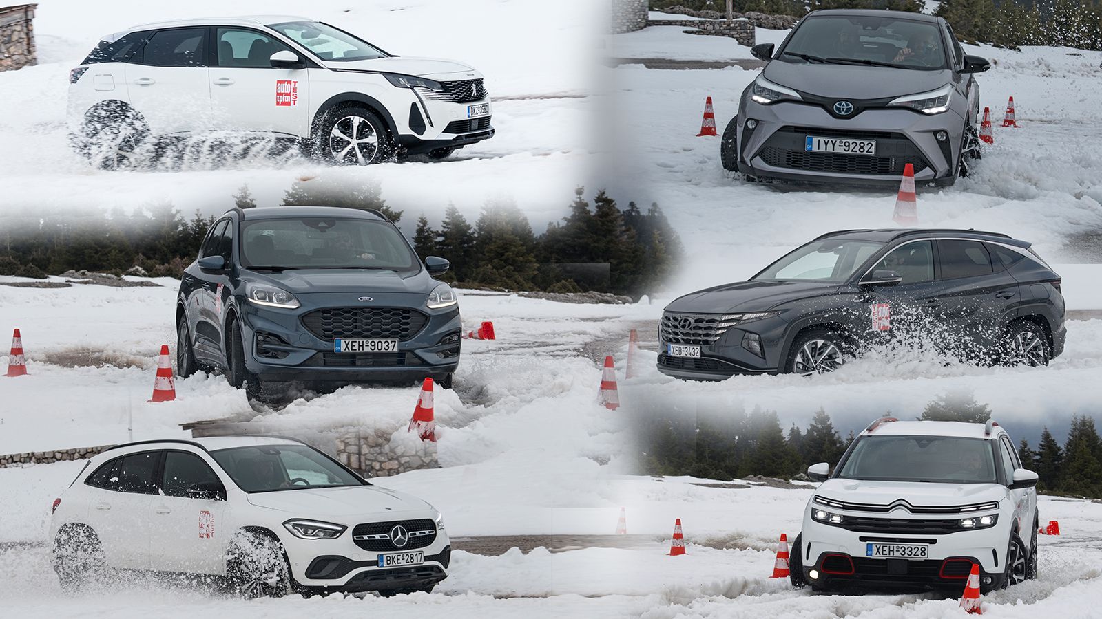 Mega Test: Με 6 2κίνητα C-SUV στα χιόνια!