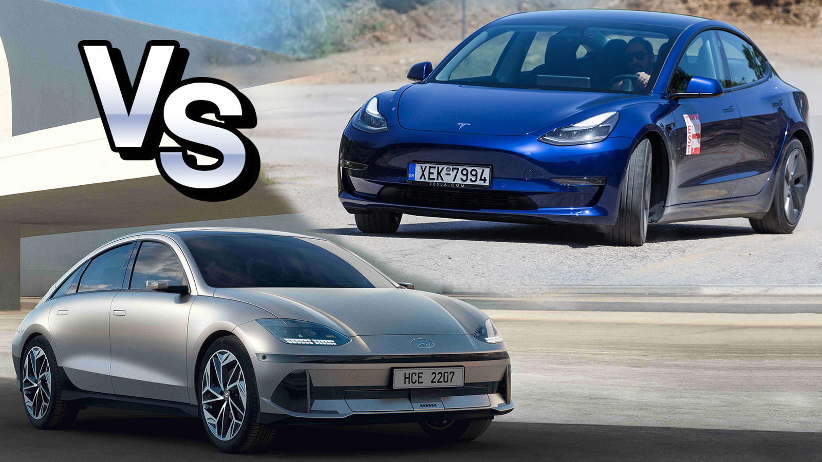 Σύγκριση: Hyundai Ioniq 6 Vs Tesla Model 3