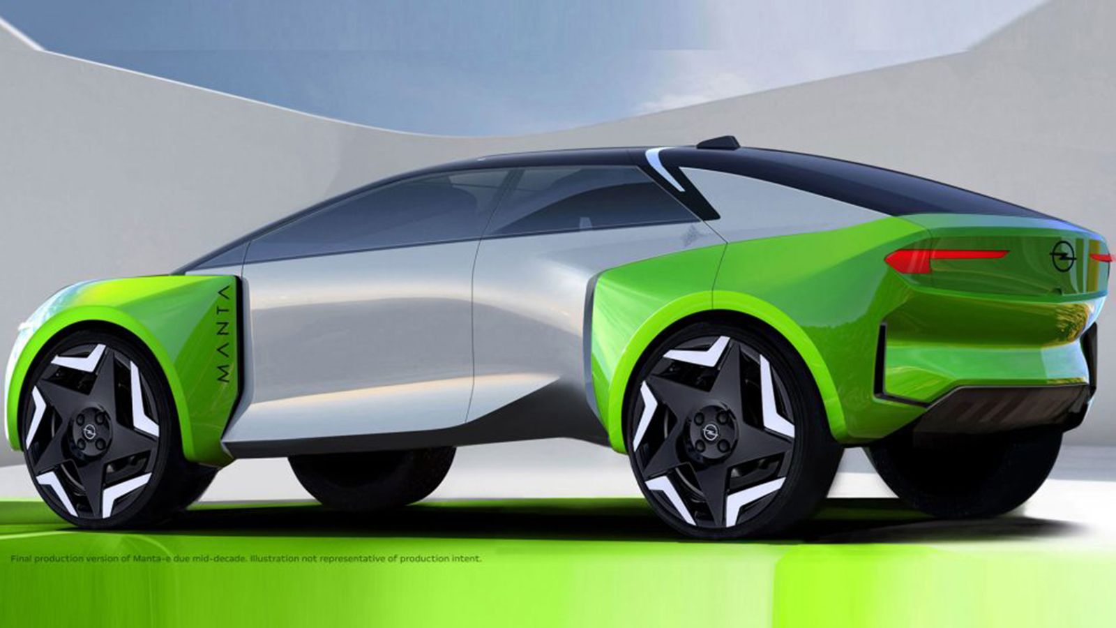 Το Opel Manta-e Concept.